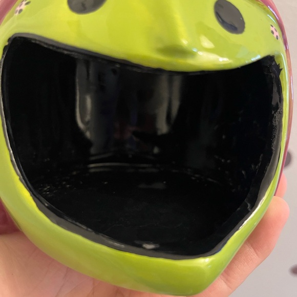 HALLOWEEN CERAMIC OPEN MOUTH WITCH JAR - Picture 2 of 5